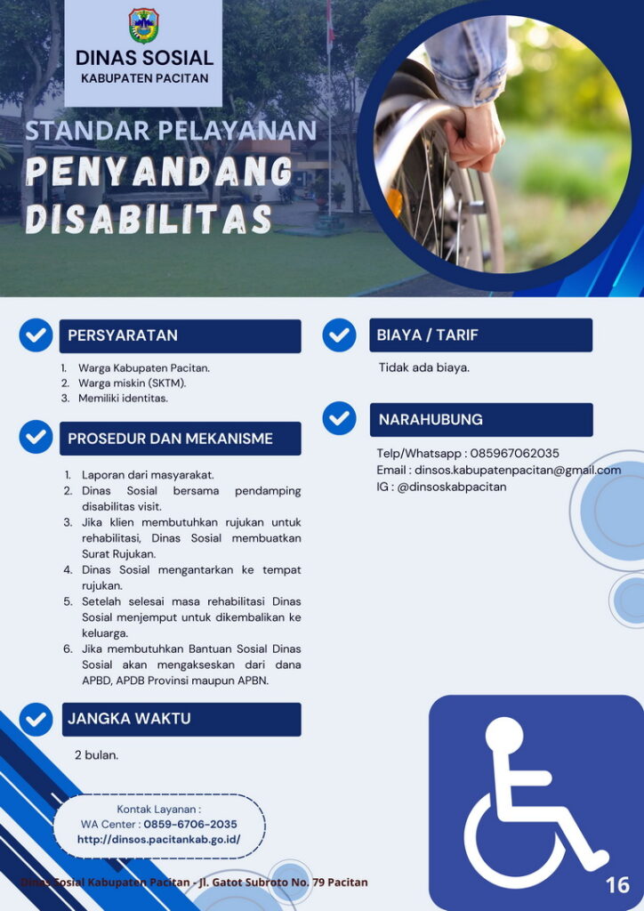 Standar Pelayanan Penyandang Disabilitas